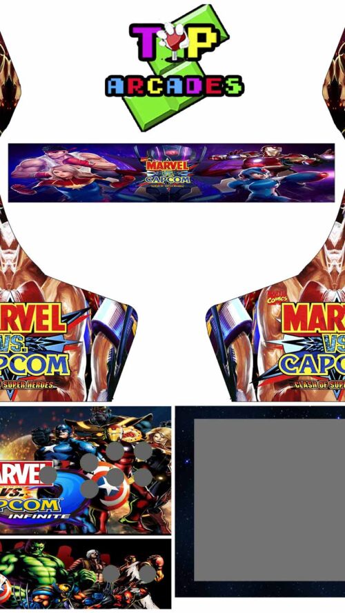 Vinilo Bartop - Marvel Vs Capcom