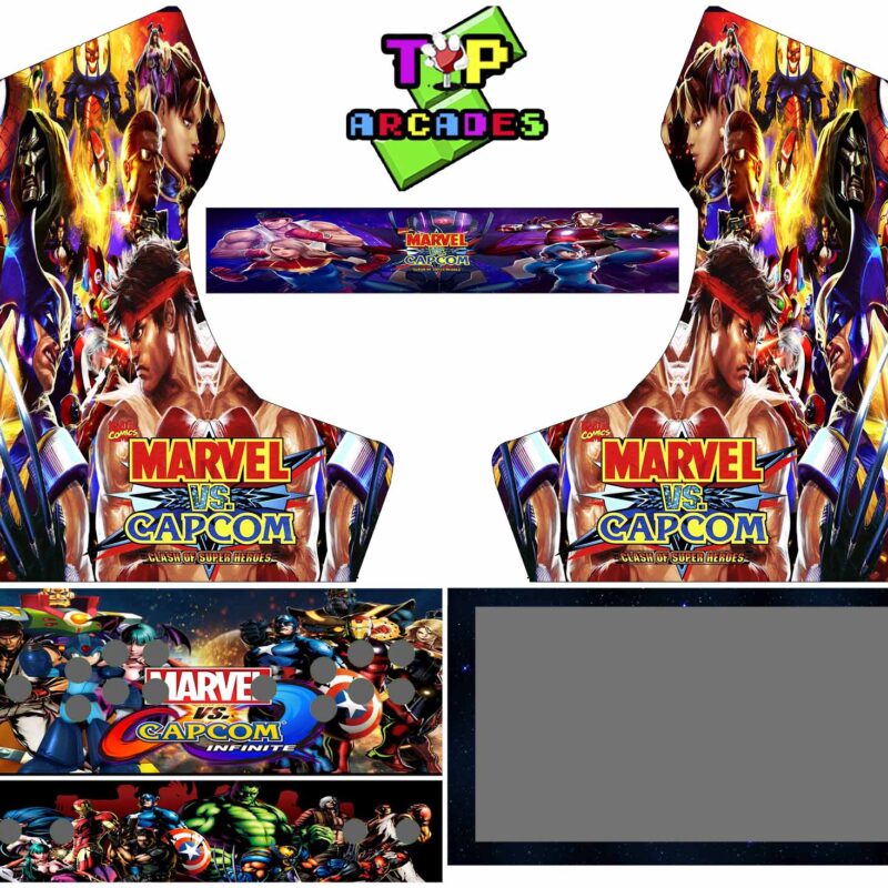 Vinilo Bartop - Marvel Vs Capcom