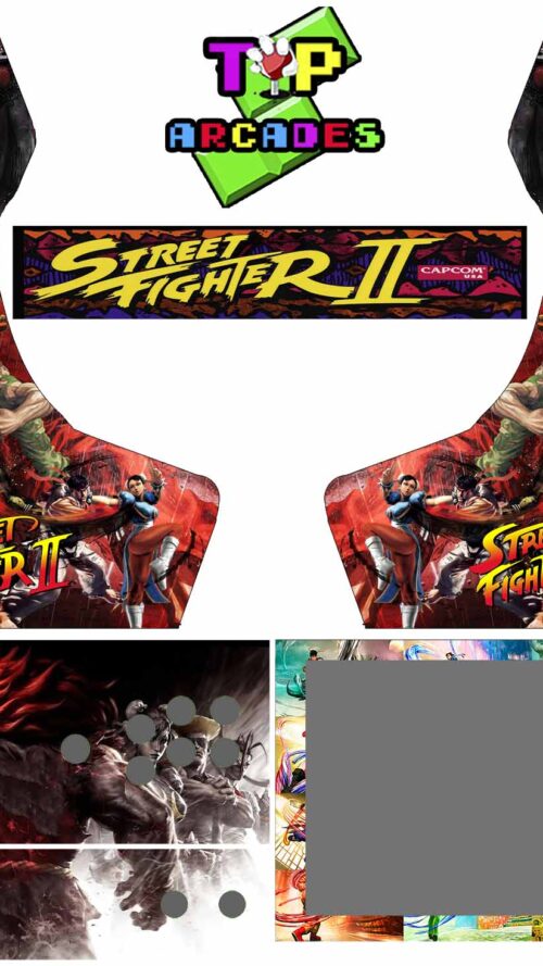 Vinilo Bartop - Street Fighter II