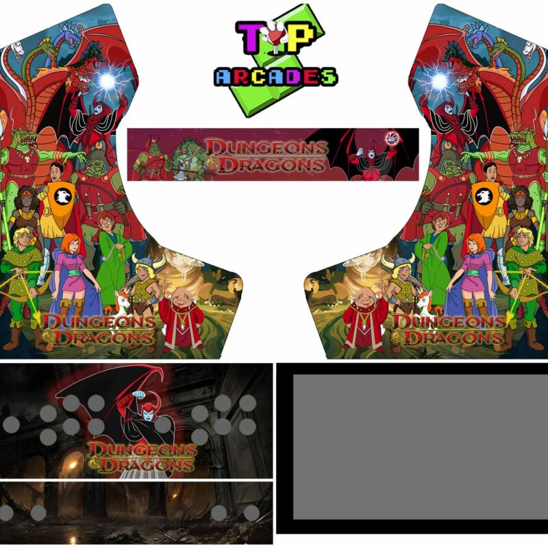 Vinilo Bartop - Dragones y Mazmorras Cartoon